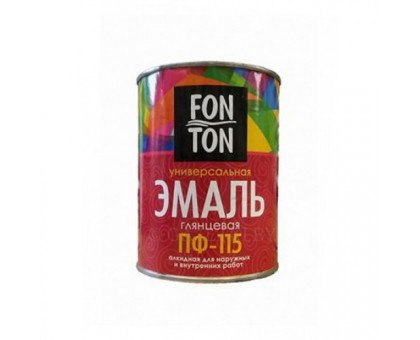 Эмаль ПФ-115 FonTon. 0.8кг. Белая. РФ